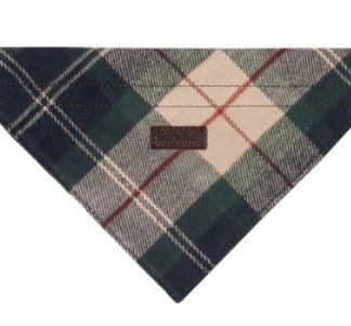 Bandana per cani Barbour realizzato in tartan Barbour con fodera in pelle Taglia S/M